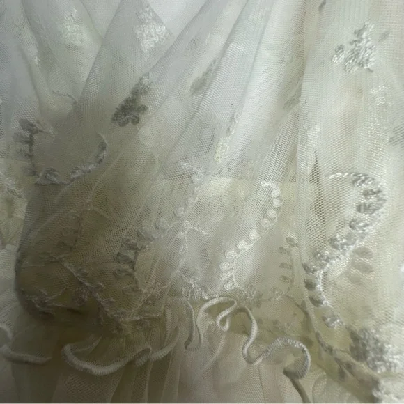 FINAL LAST CHANCE NWOT Free People Stevie Sheer Lace Ivory Maxi Dress xs - Picture 15 of 15